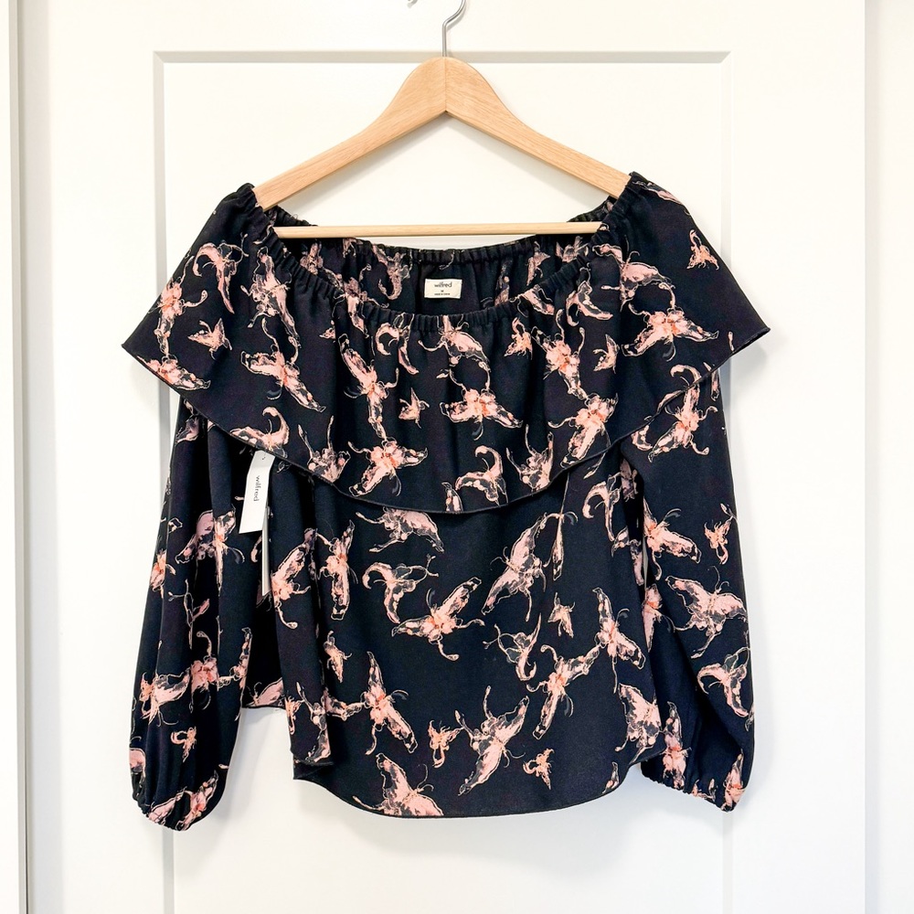 Wilfred Morel Blouse Butterfly Off The Shoulder Top